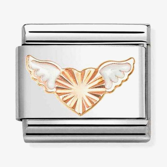 Classic Symbols Winged Heart Charm