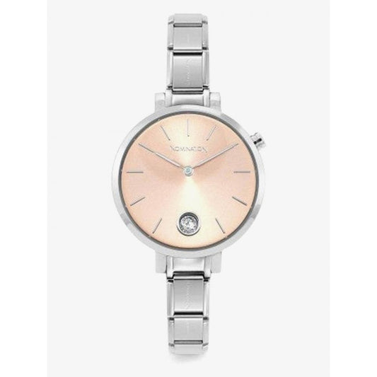 Classic Time Paris Rose Sunray & CZ Dial Watch