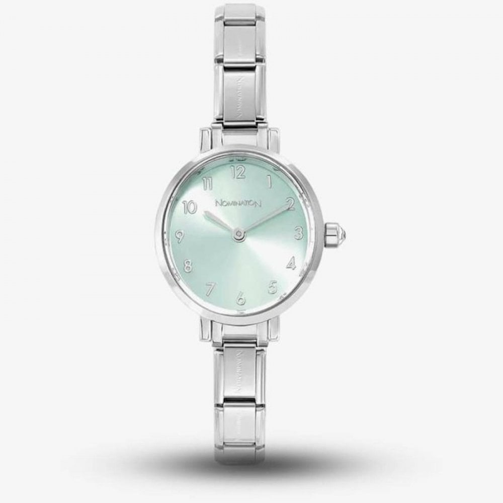 Classic Time Sage Green Oval Dial Watch