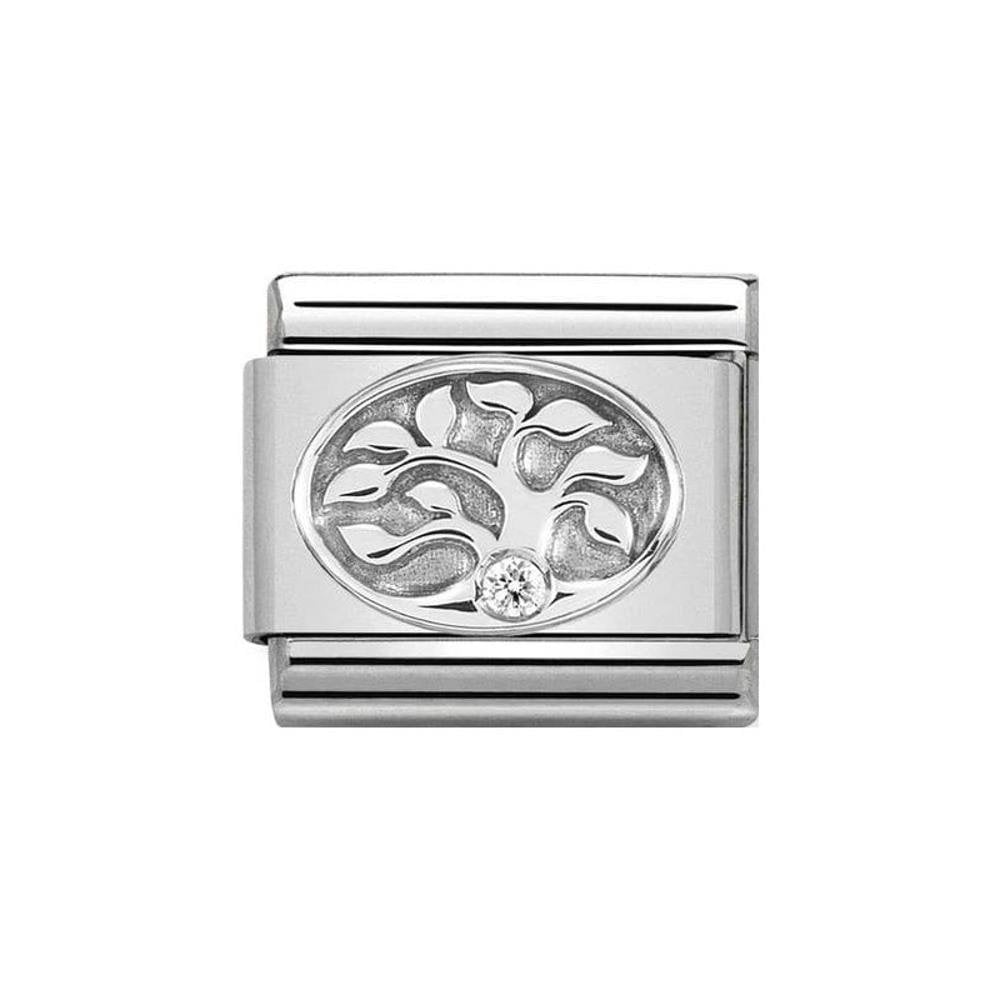 Classic Tree of Life Silver on Stainless Steel Charm