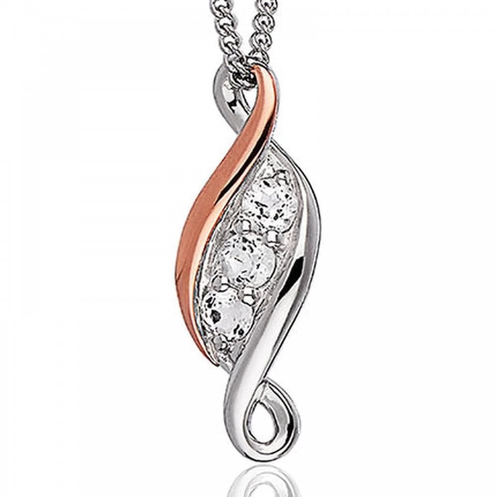 Clogau Past Present Future® Sterling Silver Pendant with Topaz