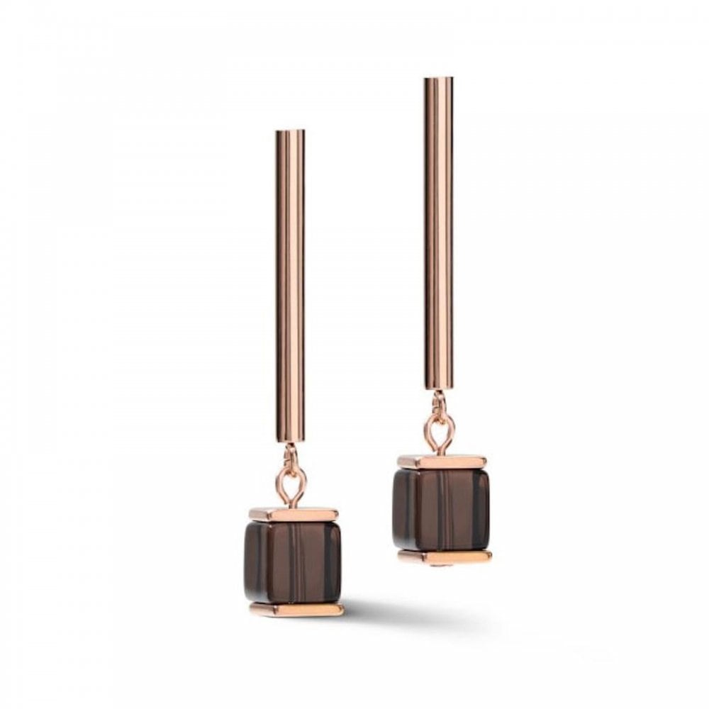 Coeur De Lion Brown Stick Pin Earrings
