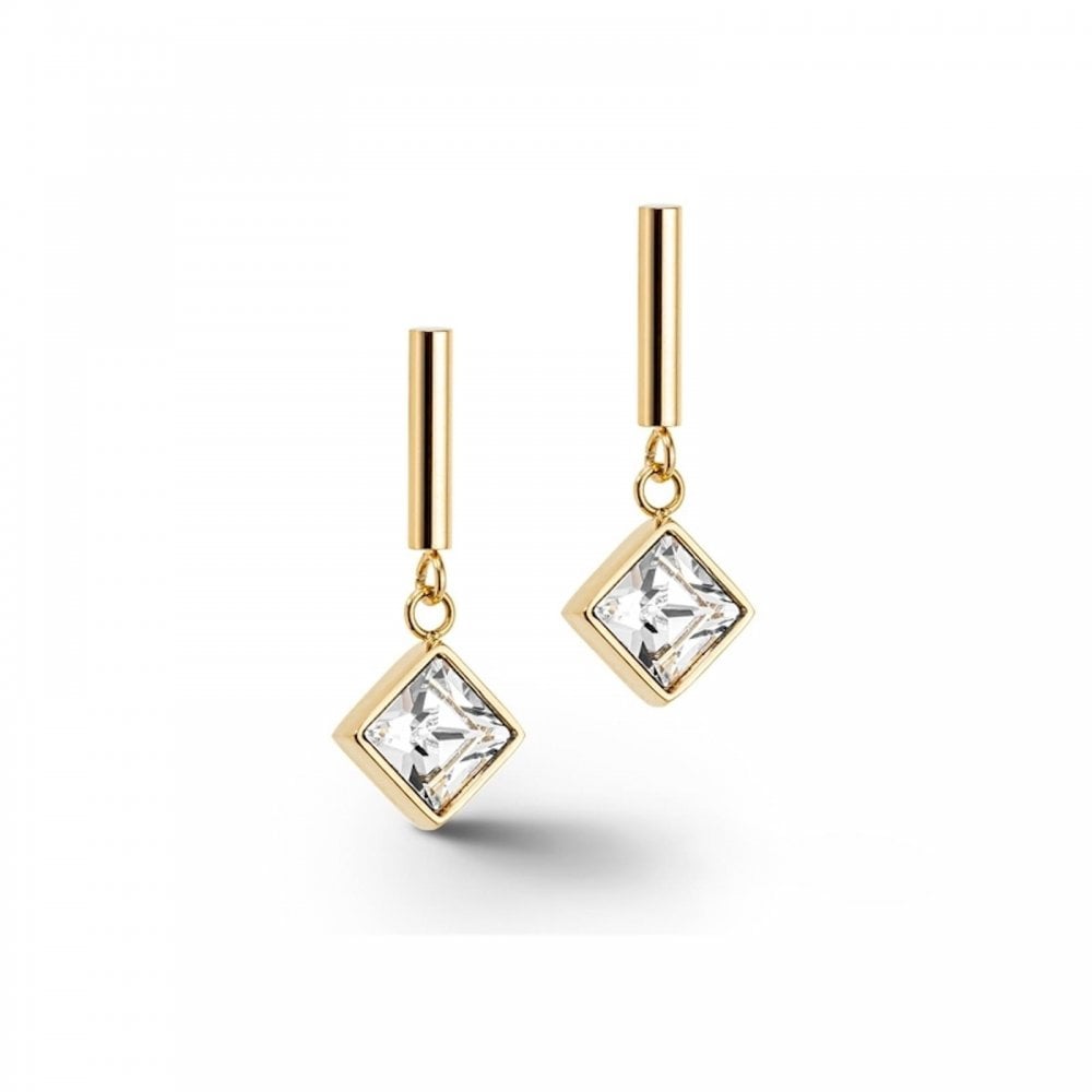Coeur De Lion Crystal-Gold Earrings