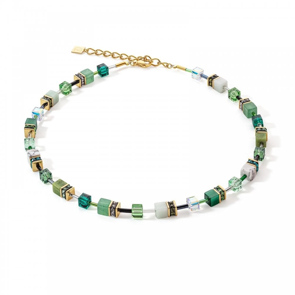 Coeur De Lion Green Precious Stone Necklace