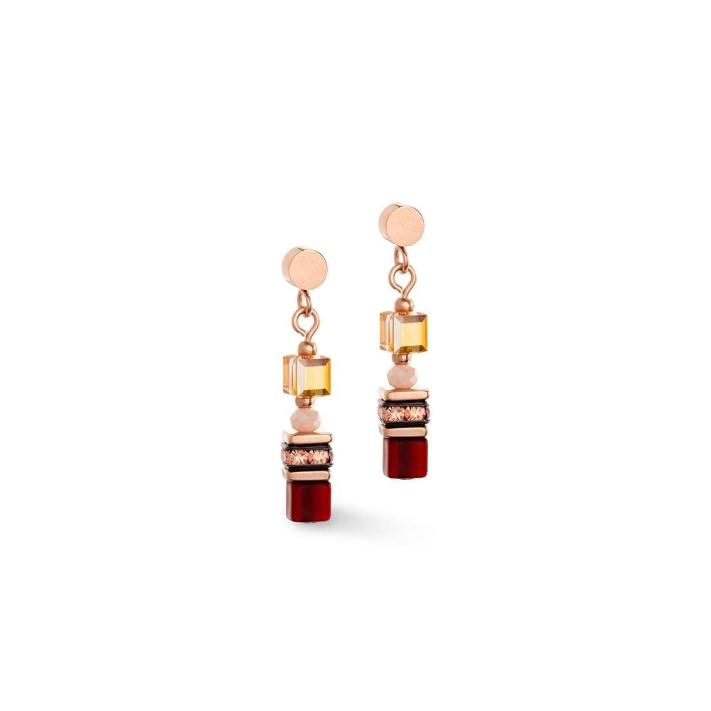 Coeur de Lion Indian Summer Cube Earrings