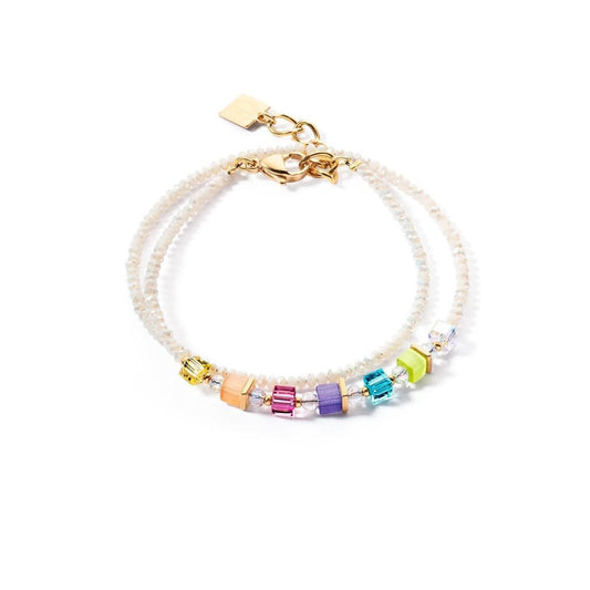 Coeur de Lion Joyful Colours Rainbow Gold Bracelet