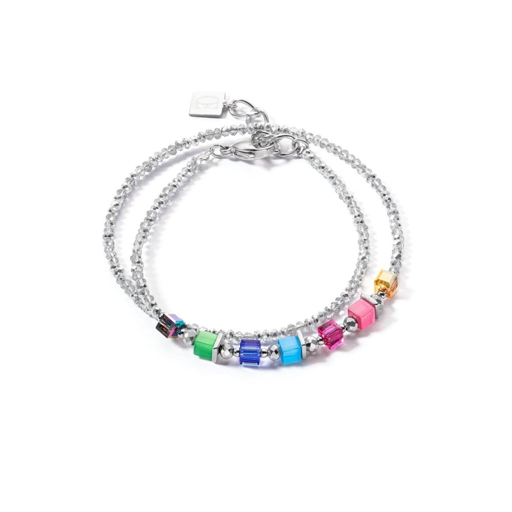 Coeur de Lion Joyful Colours Rainbow Wrap Bracelet