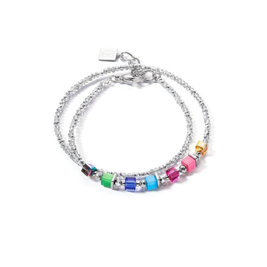 Coeur de Lion Joyful Colours Rainbow Wrap Bracelet
