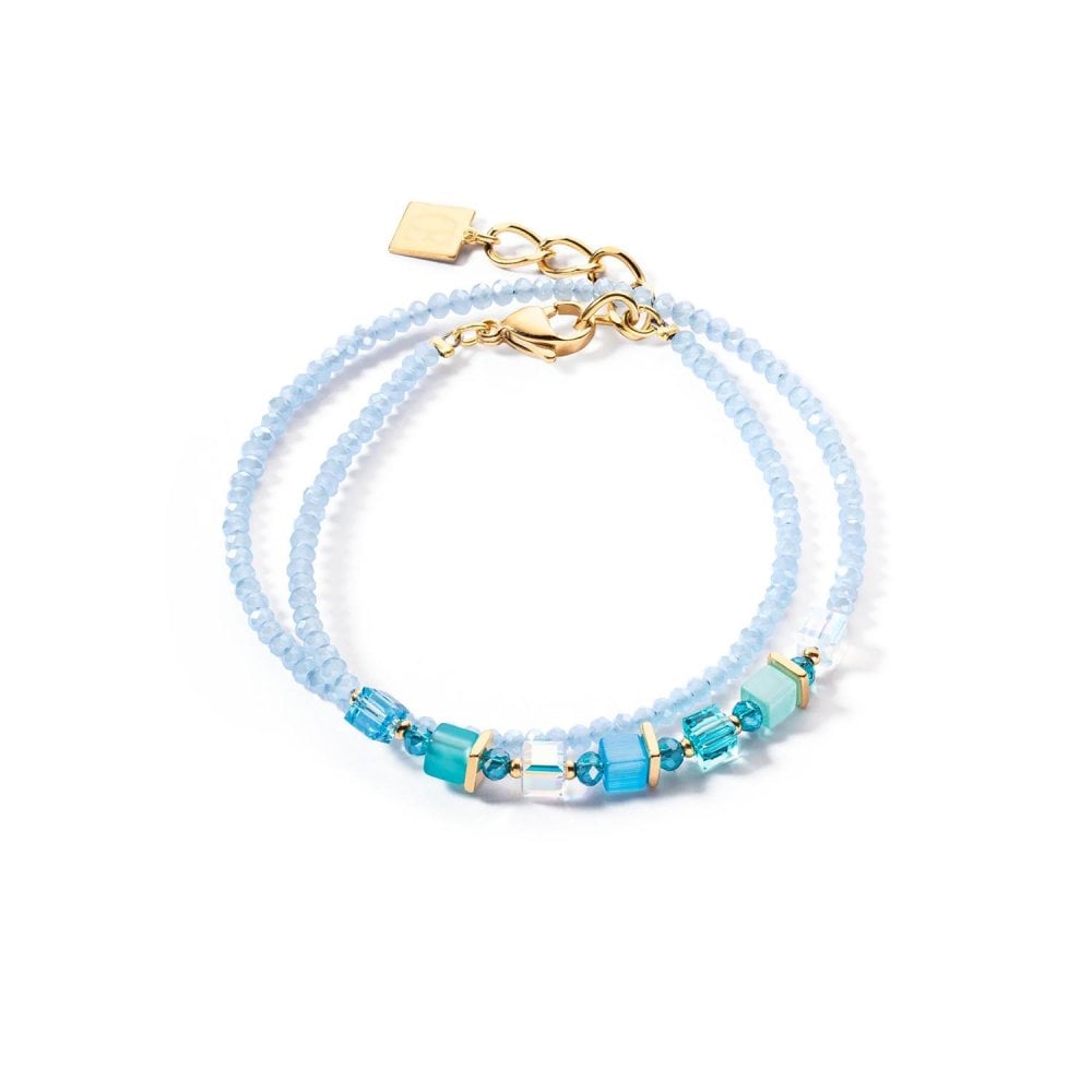 Coeur de Lion Joyful Colours Turq Wrap Bracelet