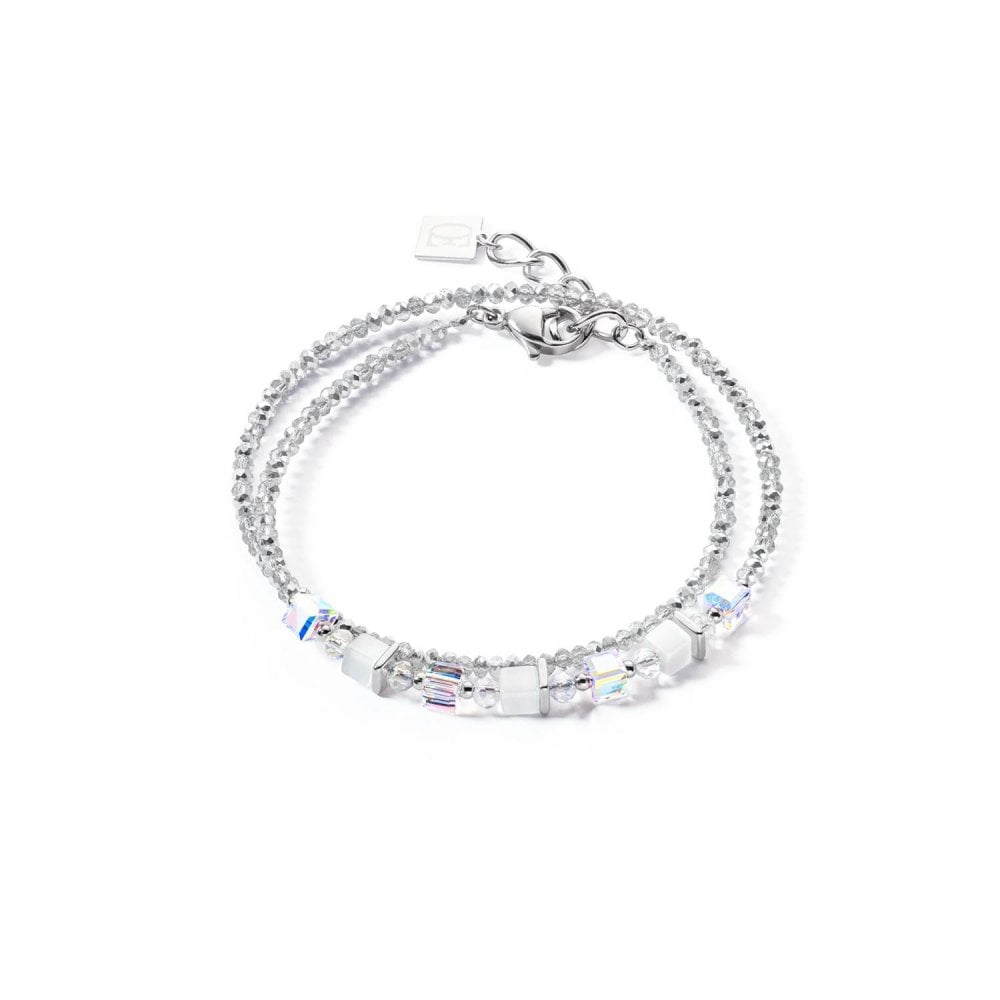 Coeur de Lion Joyful Colours White Wrap Bracelet