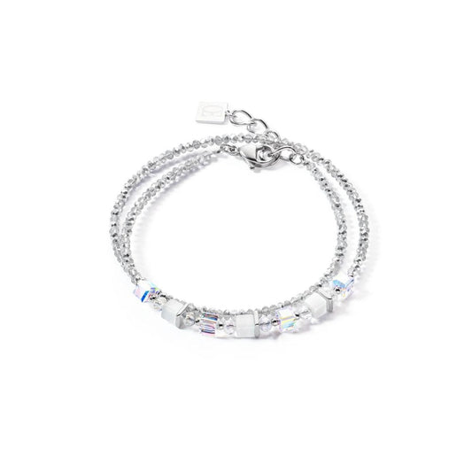 Coeur de Lion Joyful Colours White Wrap Bracelet