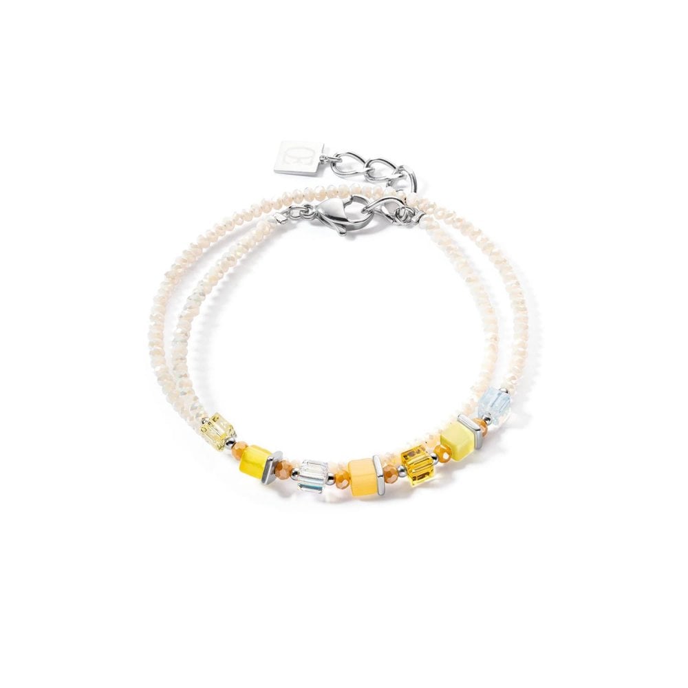 Coeur de Lion Joyful Colours Yellow Wrap Bracelet