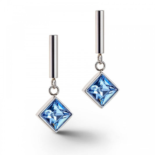 Coeur De Lion Light Blue-Silver Earrings