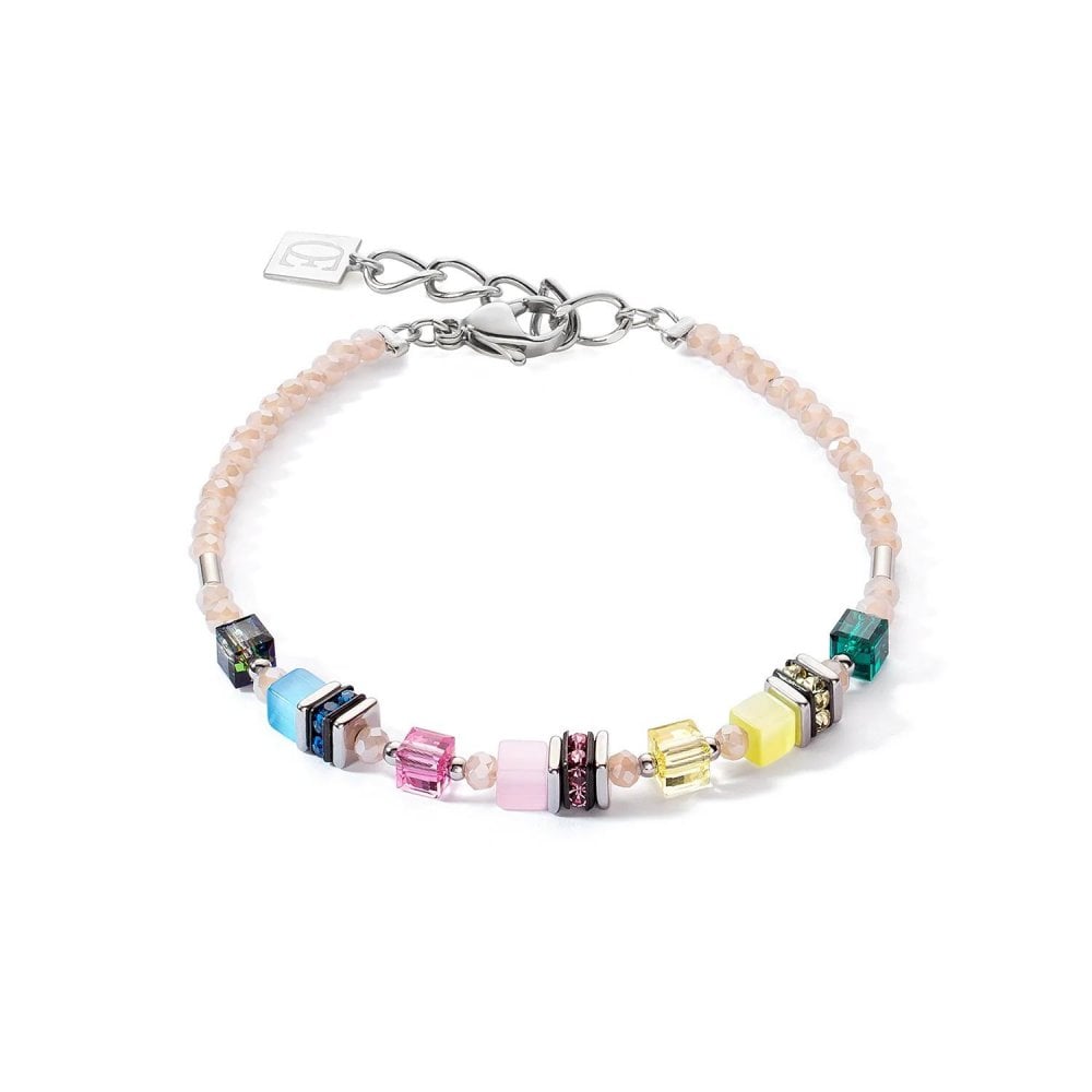 Coeur de Lion Mini Cube Multi Colour Bracelet
