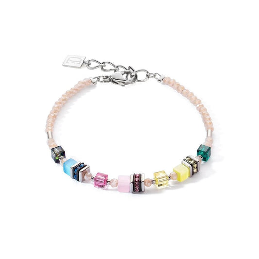 Coeur de Lion Mini Cube Multi Colour Bracelet