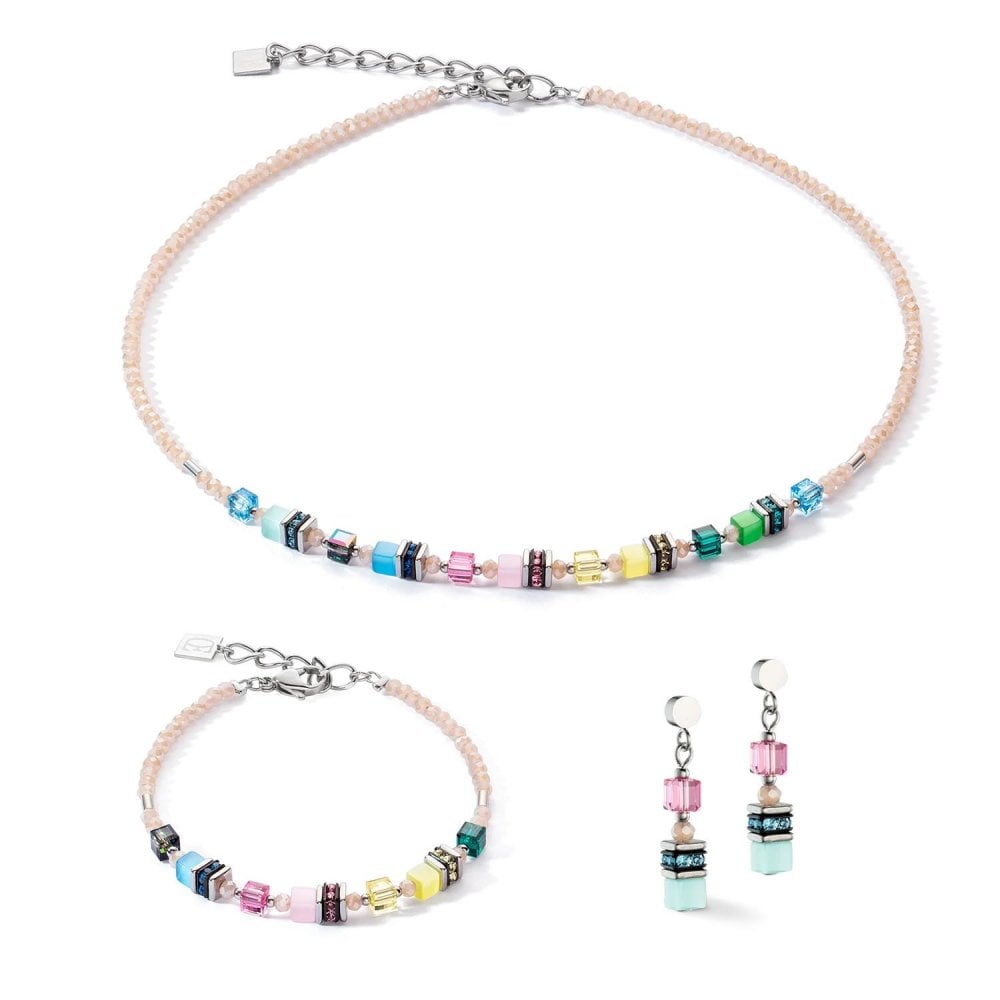 Coeur de Lion Mini Cube Multi Colour Bracelet