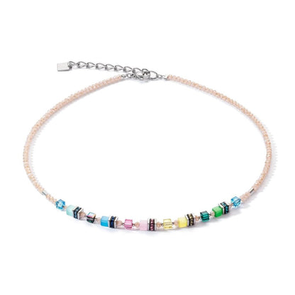 Coeur de Lion Mini Cube Multi Colour Necklace