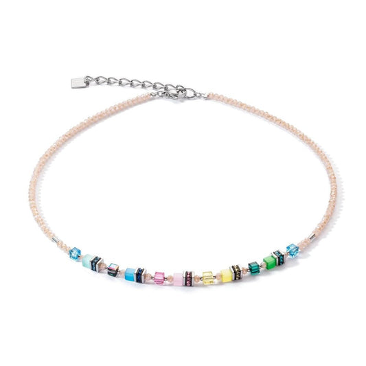 Coeur de Lion Mini Cube Multi Colour Necklace