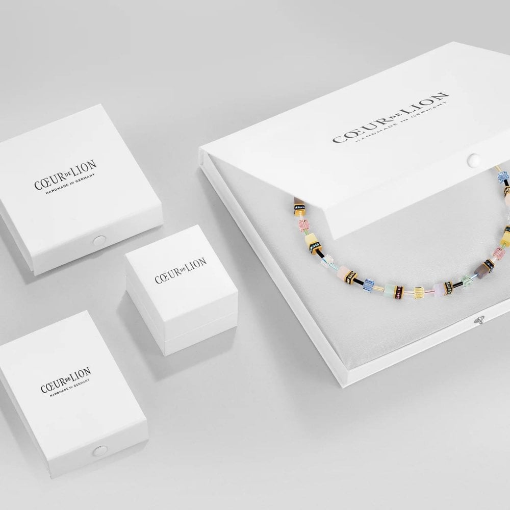 Coeur de Lion Mini Cube White Gold Bracelet
