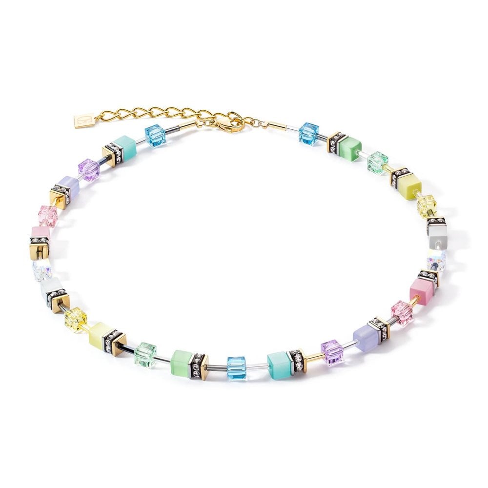 Coeur de Lion Multicolour Pastel GeoCUBE Necklace