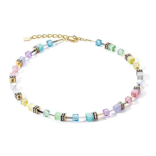 Coeur de Lion Multicolour Pastel GeoCUBE Necklace