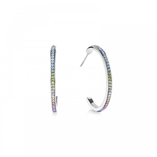 Coeur De Lion Multicolour Pastel Hoop Earrings