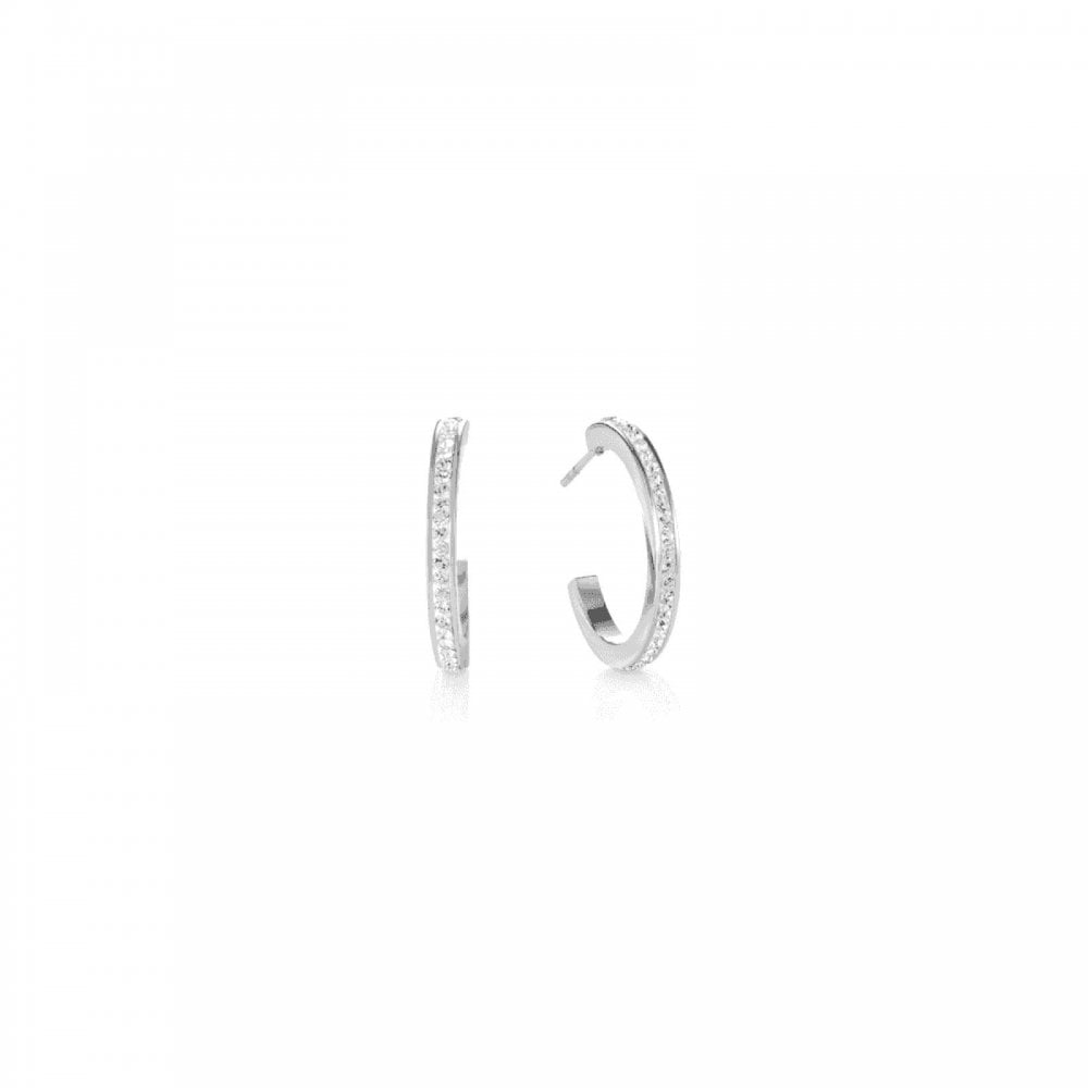 Coeur De Lion Pave Hoop Earrings