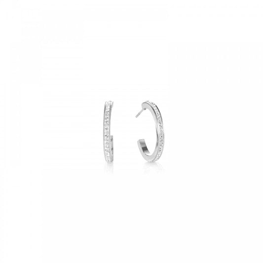 Coeur De Lion Pave Hoop Earrings