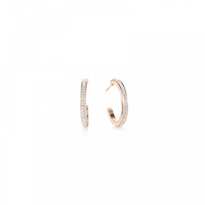 Coeur De Lion pave Rose Earrings