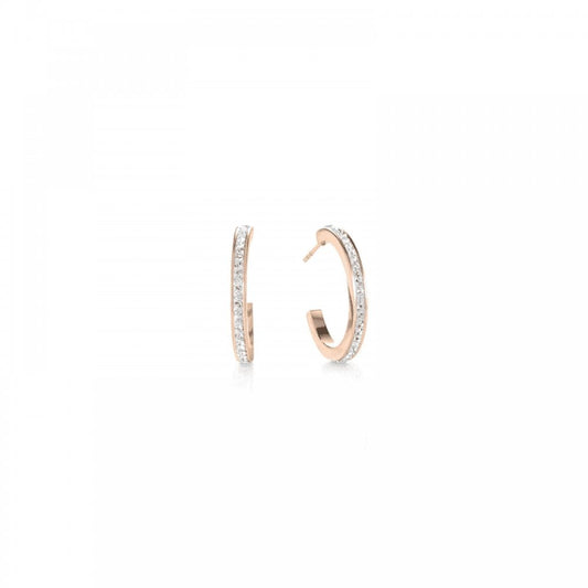 Coeur De Lion pave Rose Earrings