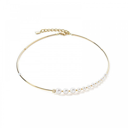 Coeur De Lion Pearl and Gold Tone Necklace