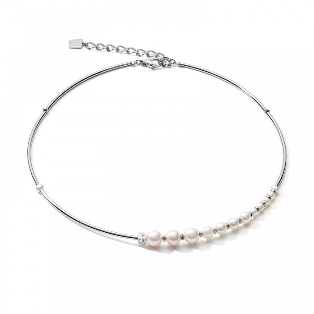 Coeur De Lion Pearl and Silver Necklace