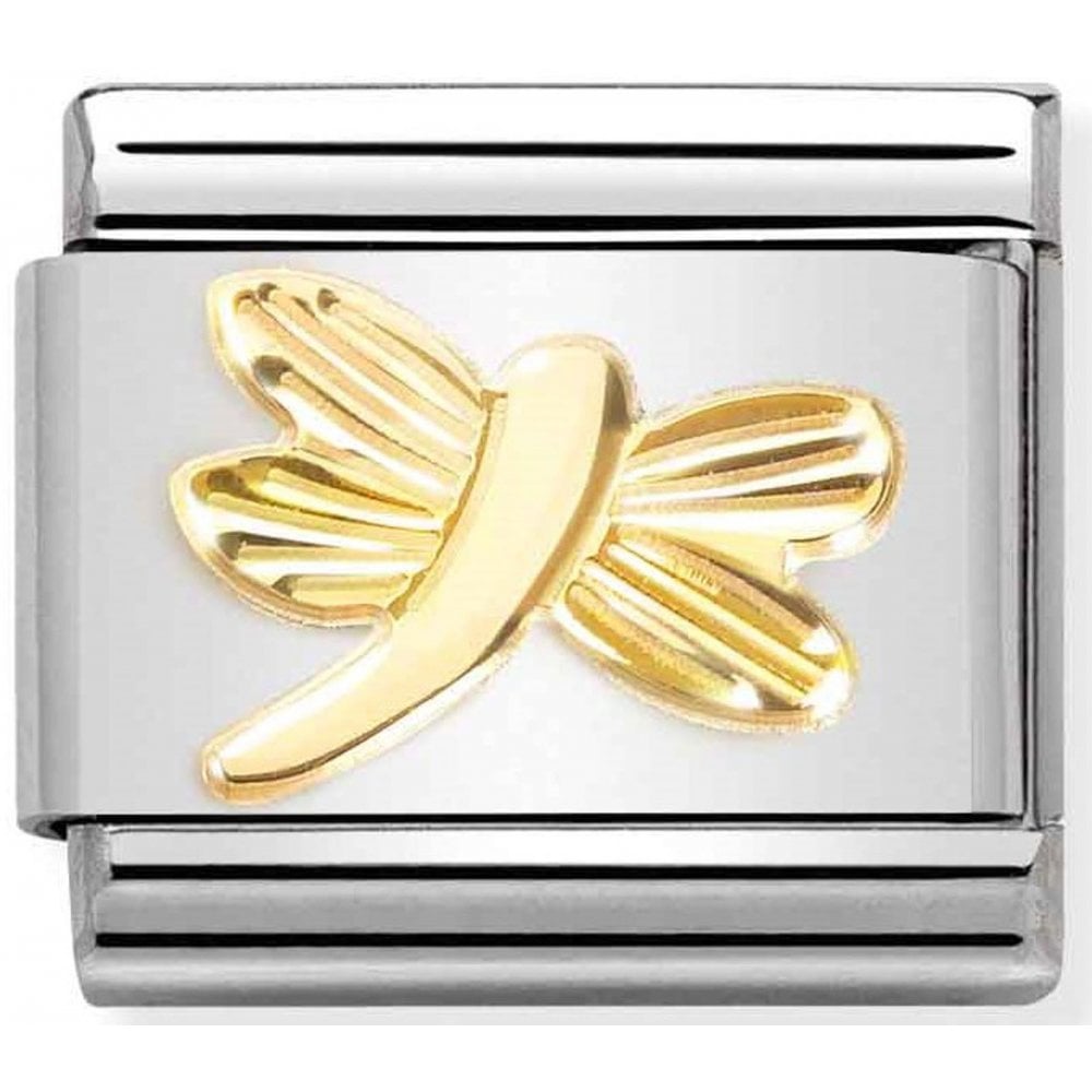 Composable 18ct Gold Dragonfly Charm