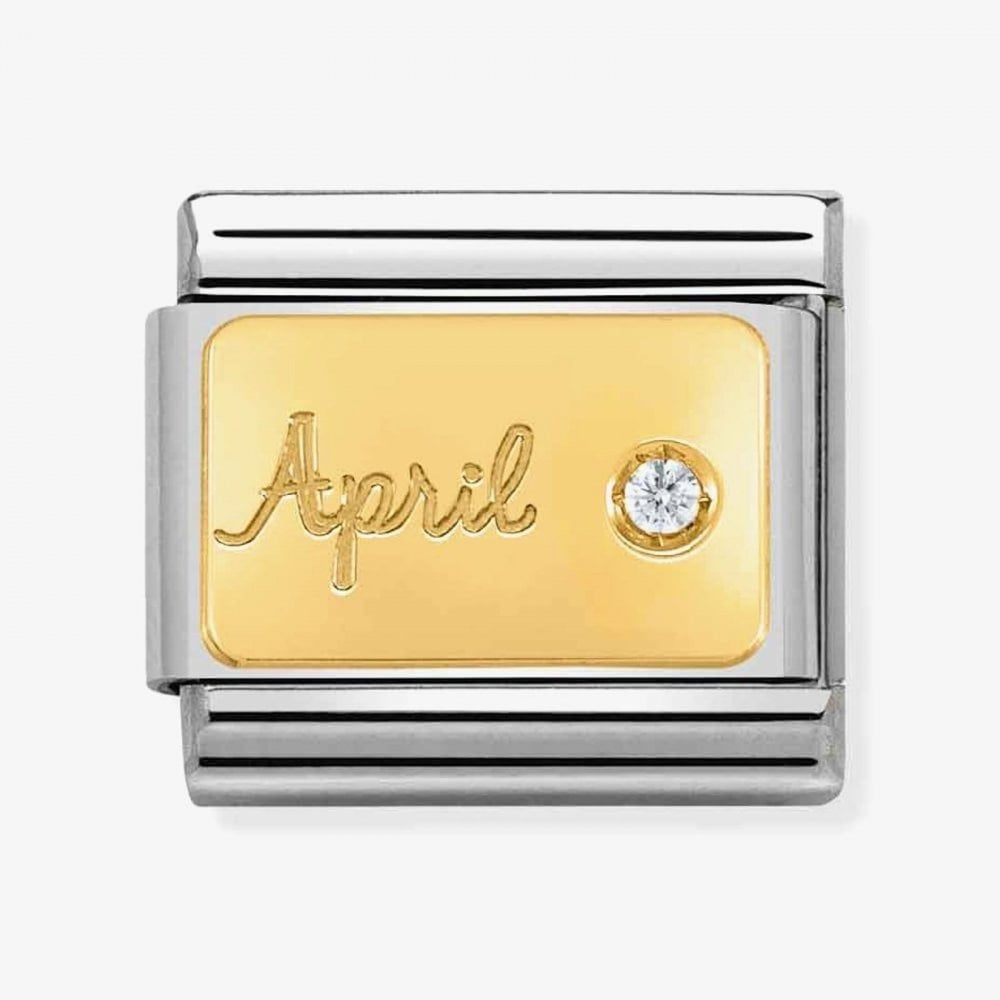 Composable April Clear Stone Charm