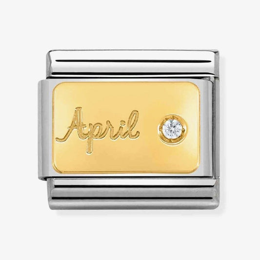 Composable April Clear Stone Charm