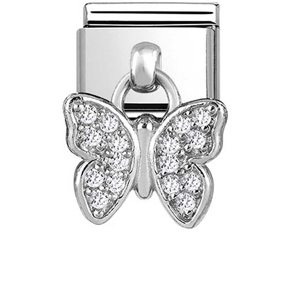 Composable Classic CZ Butterfly Dangle Charm