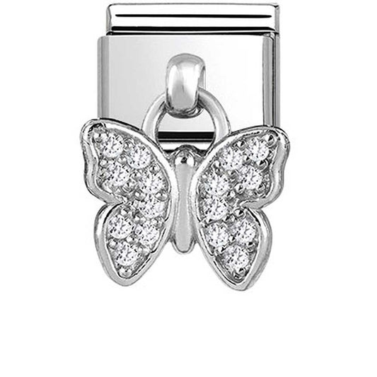 Composable Classic CZ Butterfly Dangle Charm