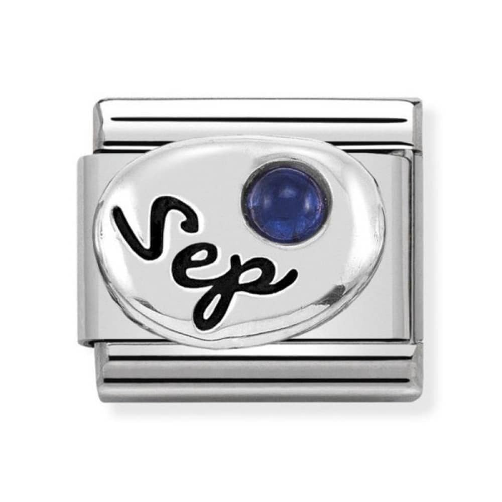Composable Classic Silver Sapphire September Birthstone Charm