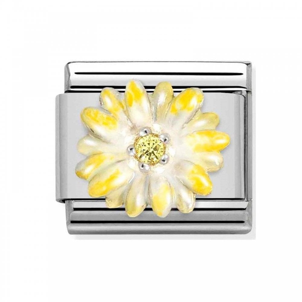 Composable Classic Yellow Flower with CZ Charm