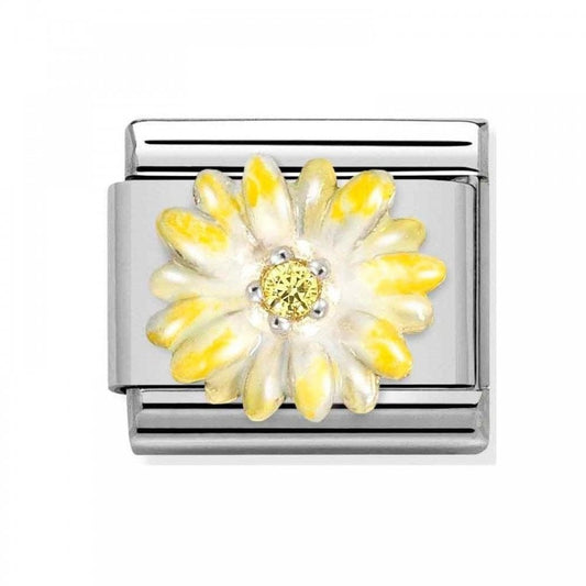 Composable Classic Yellow Flower with CZ Charm
