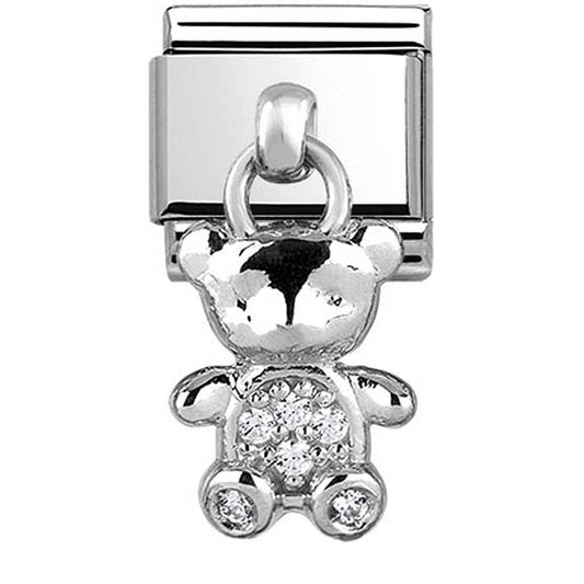 Composable CZ Teddy Dangle Charm