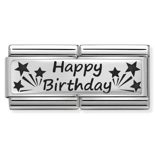 Composable Double Happy Birthday Charm