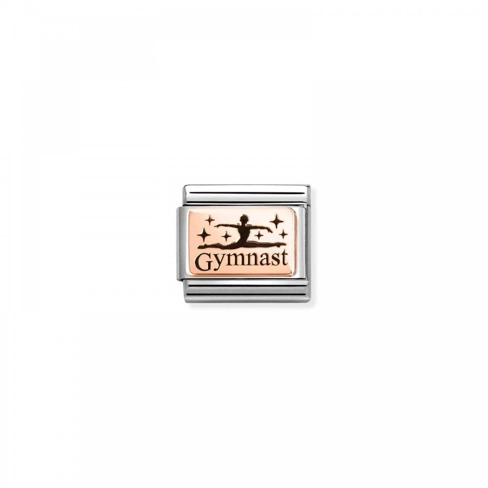 Composable Gymnast Rose Gold Charm