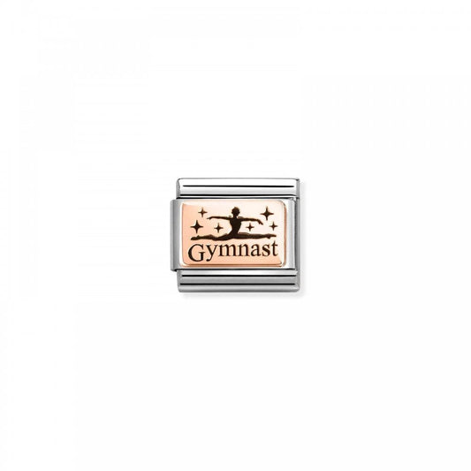 Composable Gymnast Rose Gold Charm
