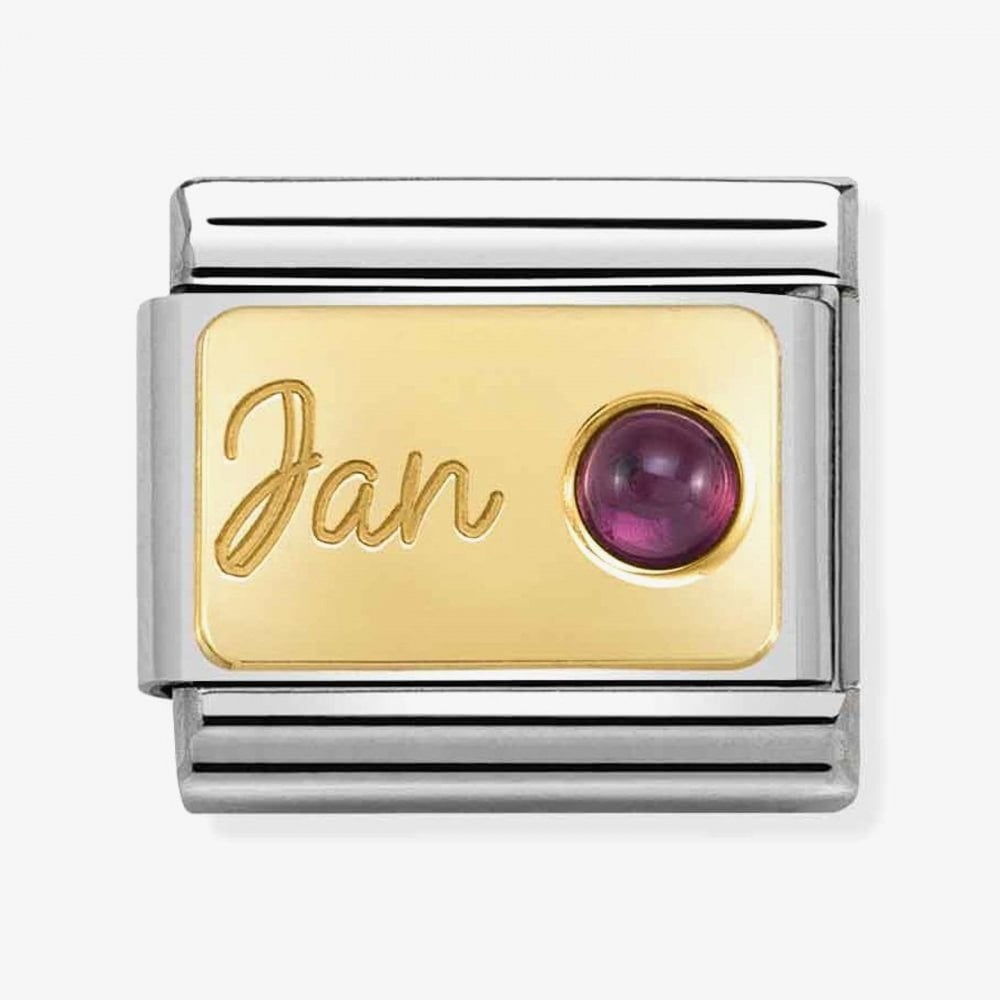 Composable January Garnet Gold Charm