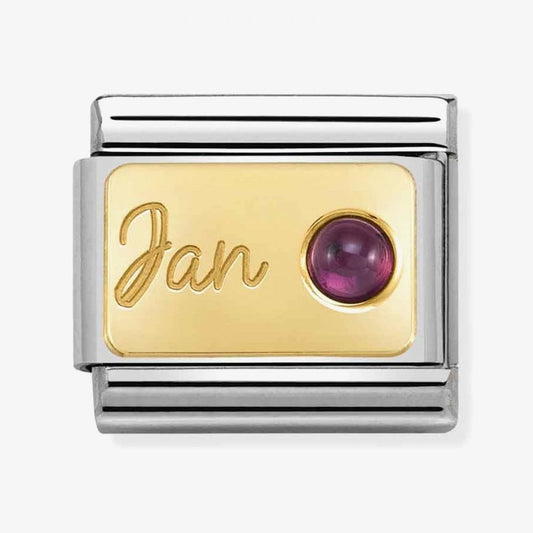 Composable January Garnet Gold Charm
