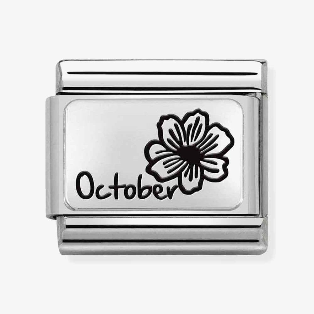 Composable October Month Flower Charm