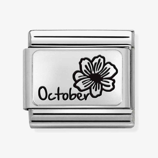 Composable October Month Flower Charm