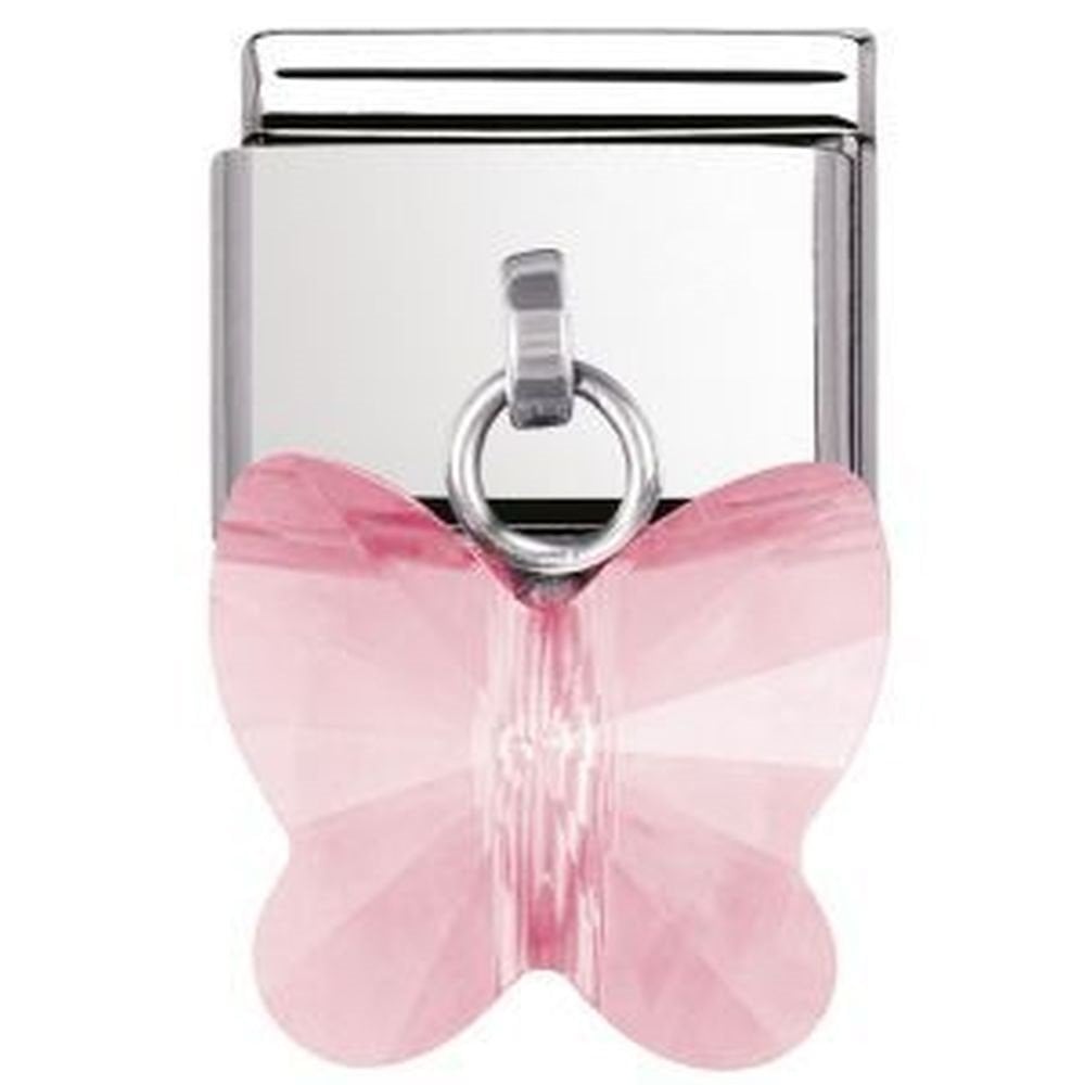 Composable Pink Butterfly Charm