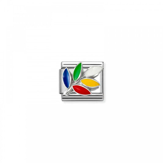 Composable Rainbow Olive Branch Charm